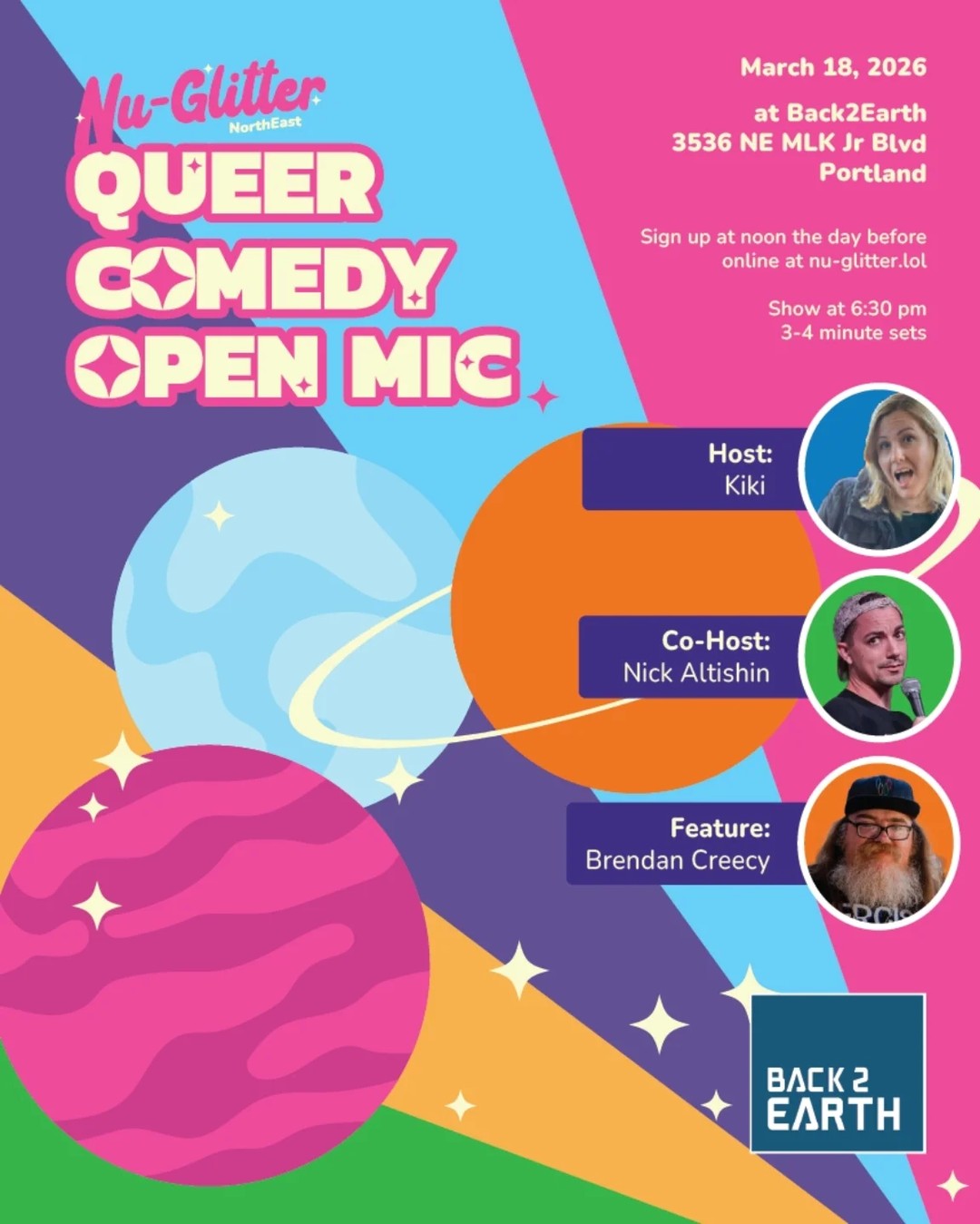 Nu-Glitter Queer Open Mic Host